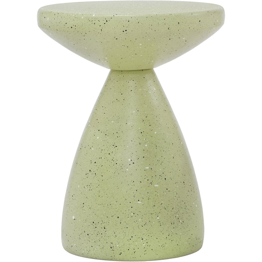 Anika Green Iron Terrazzo End Table