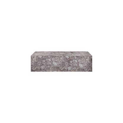 Piazza Brown Marble Finish Concrete Coffee Table