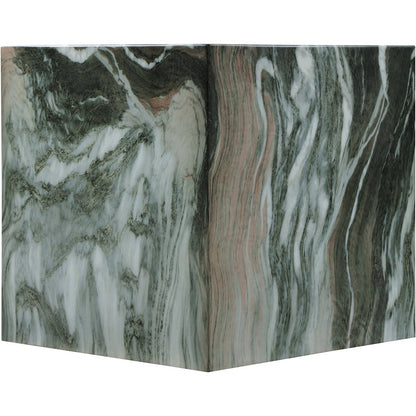 Piazza Green Marble Finish Concrete End Table