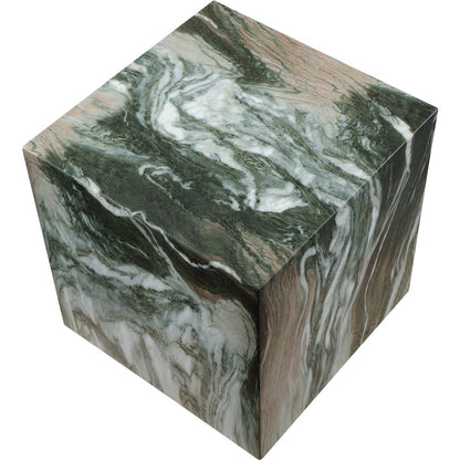 Piazza Green Marble Finish Concrete End Table