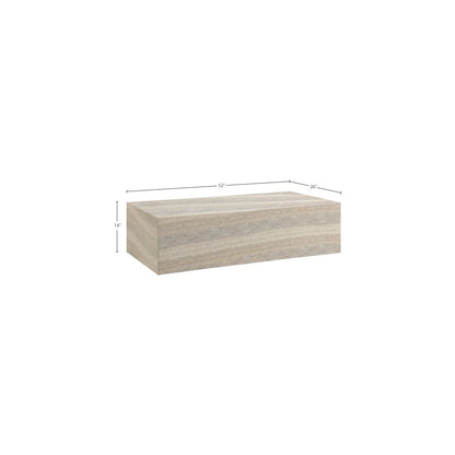Piazza Travertine Travertine Finish Concrete Coffee Table