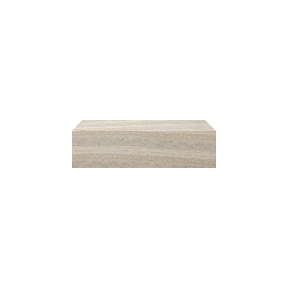 Piazza Travertine Travertine Finish Concrete Coffee Table