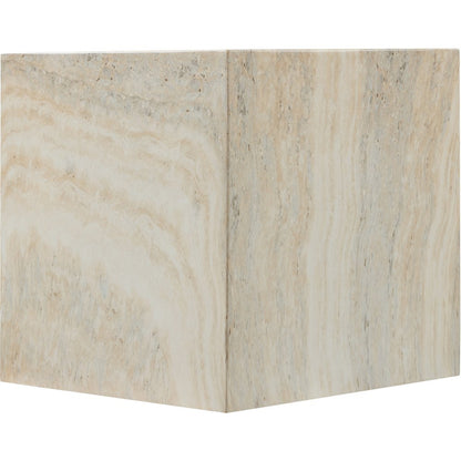 Piazza Travertine Travertine Finish Concrete End Table