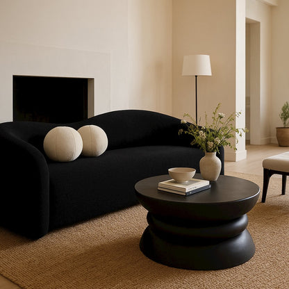 Collins Black Aluminum Coffee Table