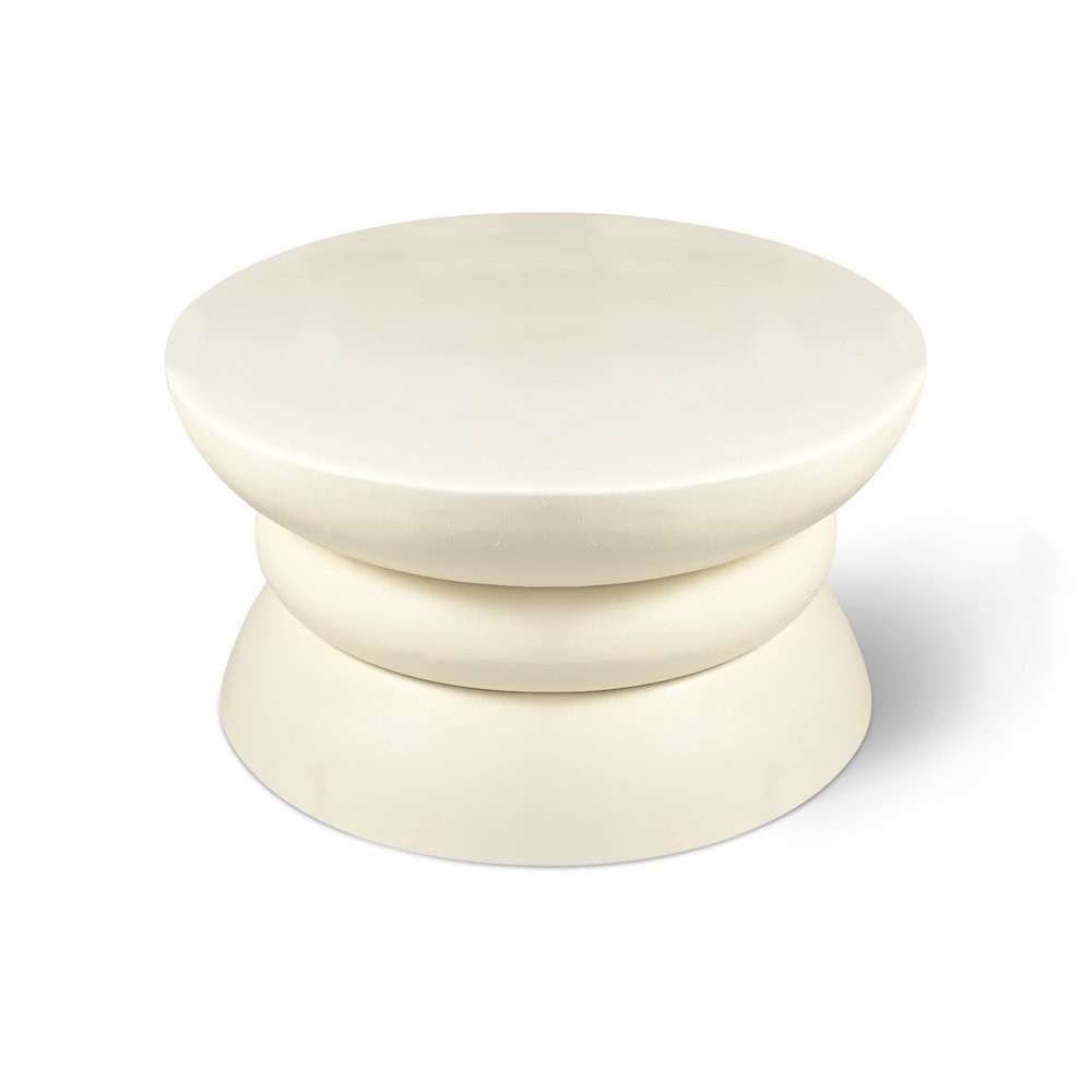 Collins Cream Aluminum Coffee Table