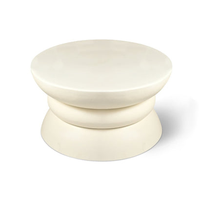 Collins Cream Aluminum Coffee Table