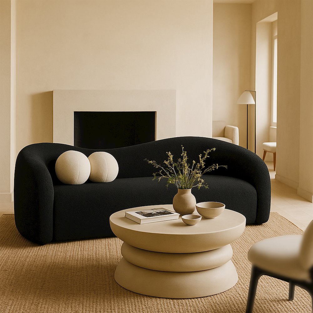 Collins Cream Aluminum Coffee Table