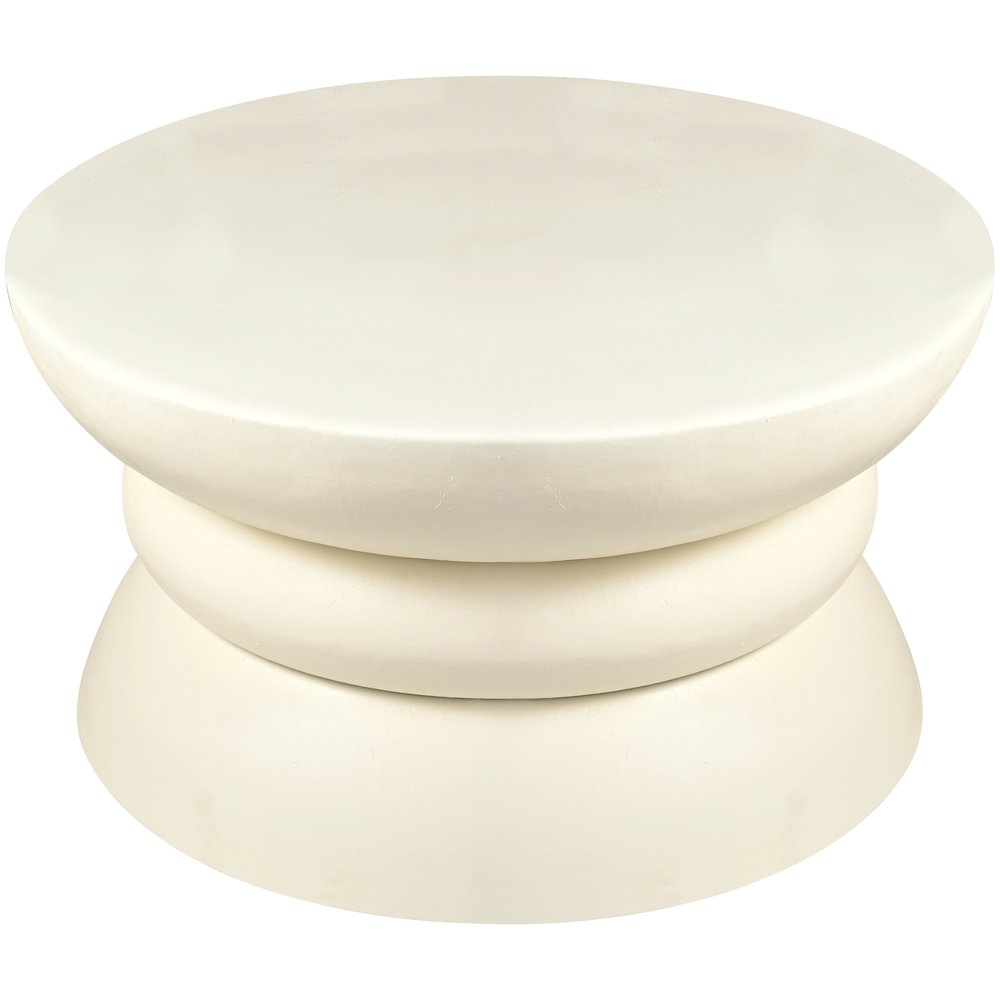 Collins Cream Aluminum Coffee Table