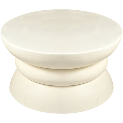 Collins Cream Aluminum Coffee Table