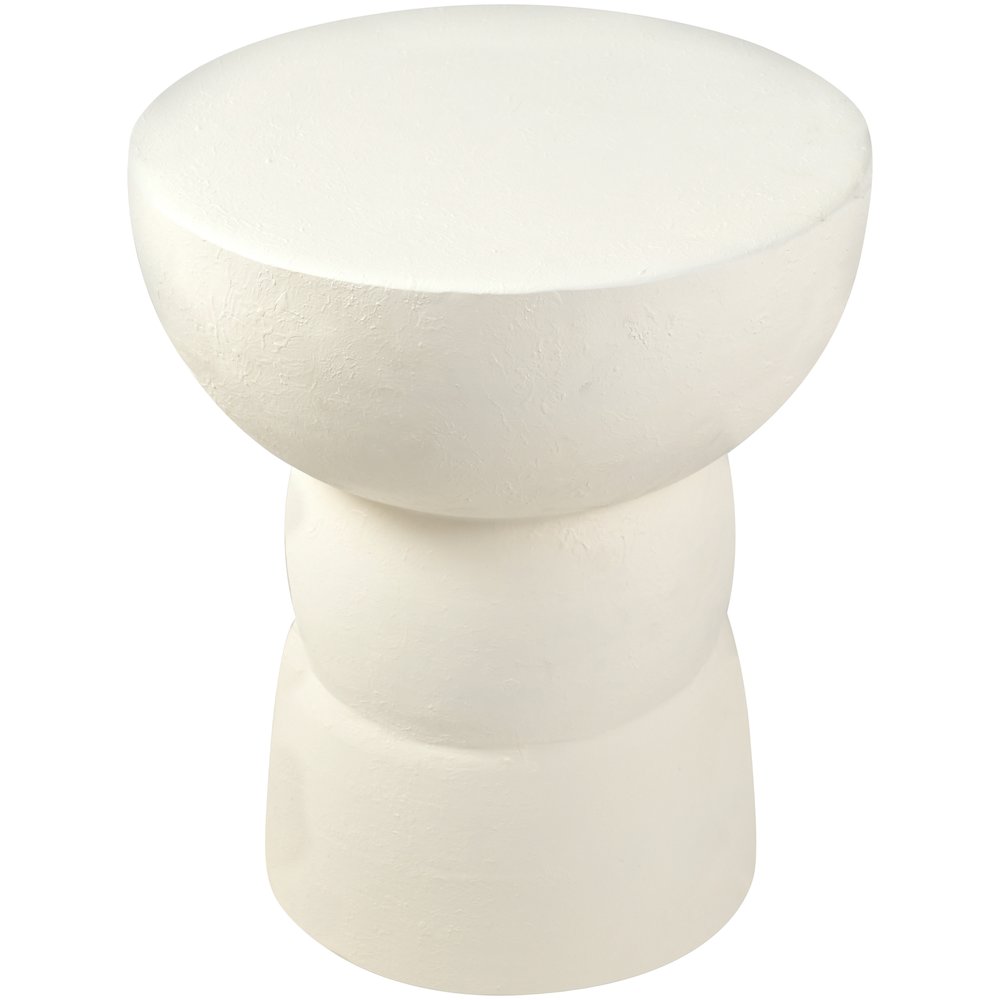 Collins Cream Aluminum End Table