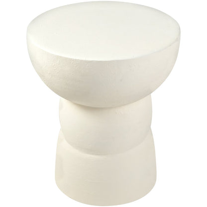 Collins Cream Aluminum End Table