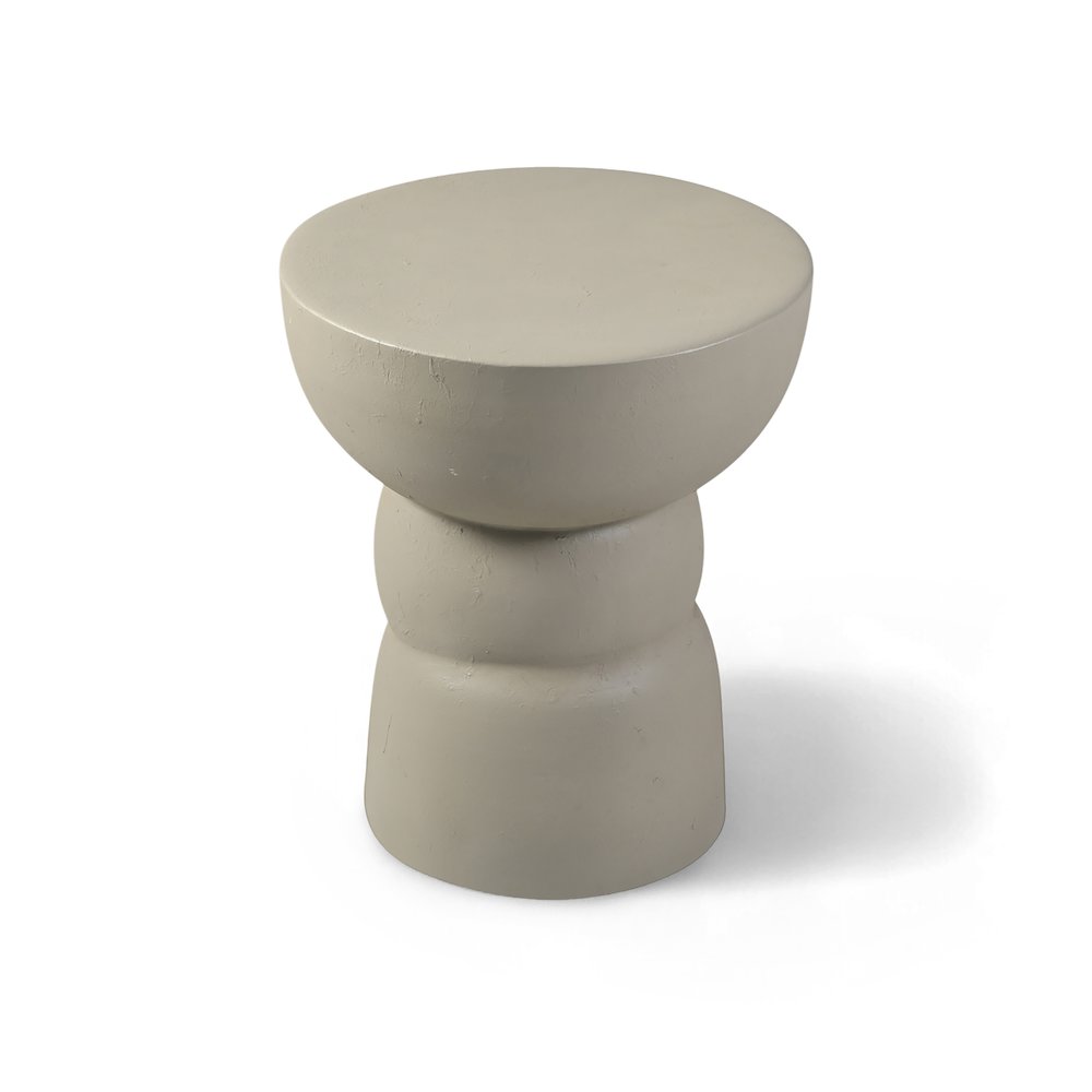 Collins Taupe Aluminum End Table