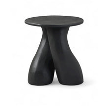 Talence Black Aluminum End Table, Black
