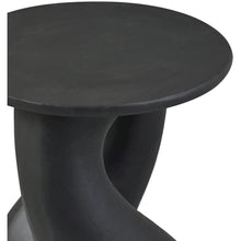 Talence Black Aluminum End Table, Black