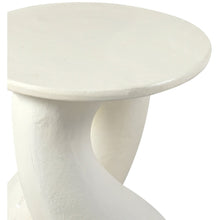 Talence Cream Aluminum End Table, Cream