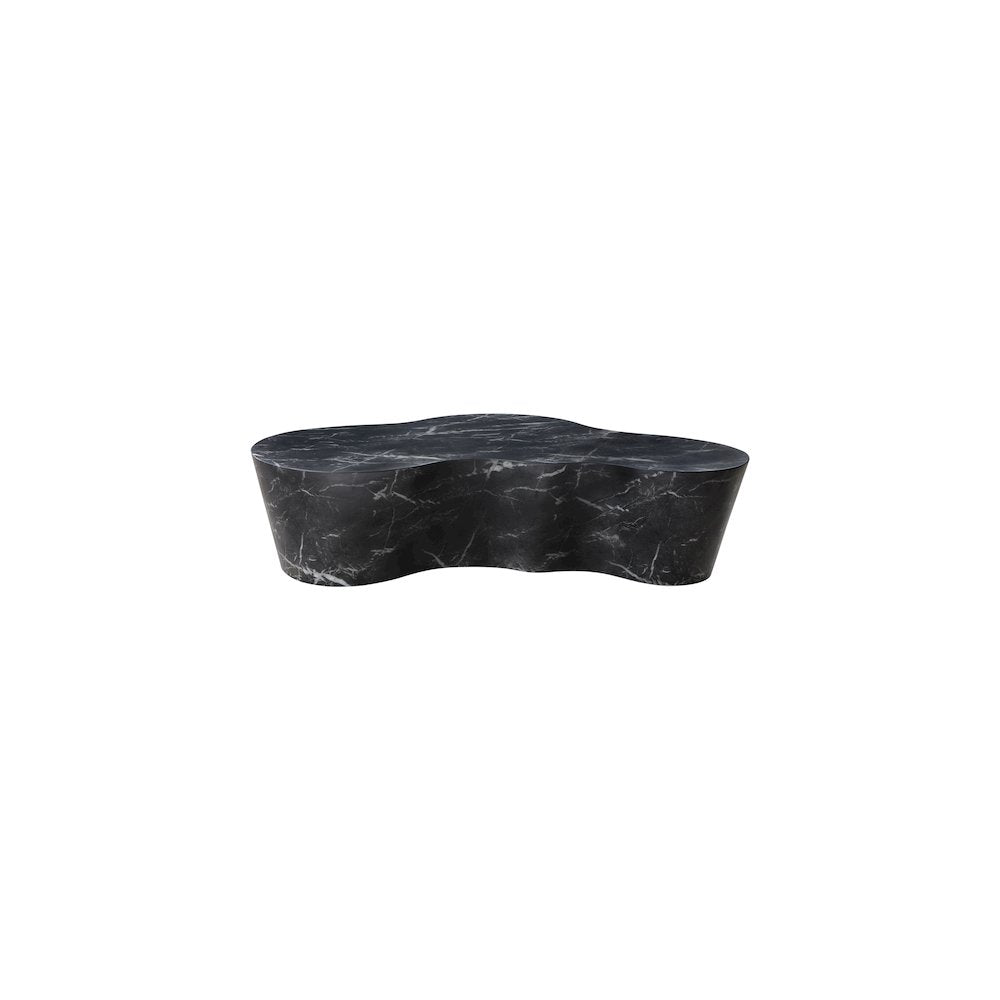 Monza Black Marble Finish Concrete Coffee Table