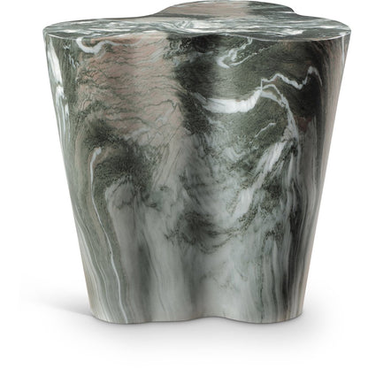 Monza Green Marble Finish Concrete End Table