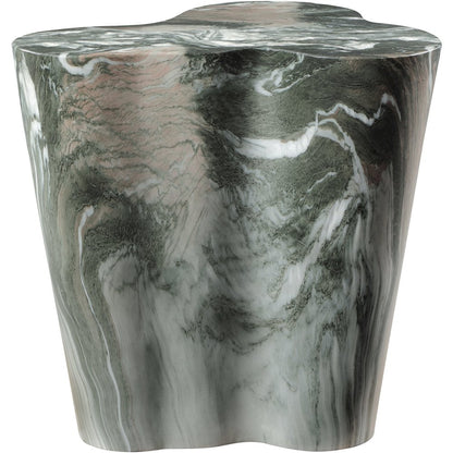 Monza Green Marble Finish Concrete End Table