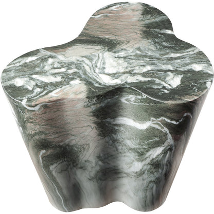 Monza Green Marble Finish Concrete End Table