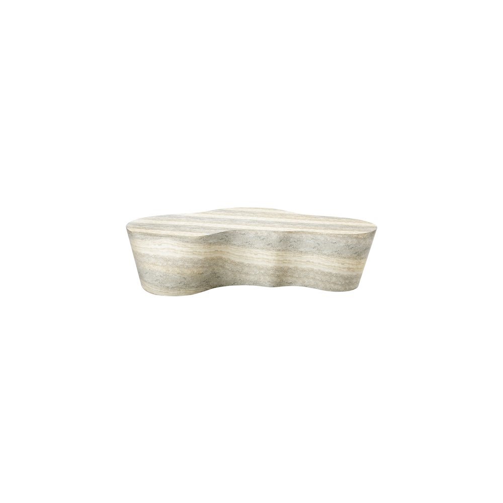 Monza Travertine Travertine Finish Concrete Coffee Table