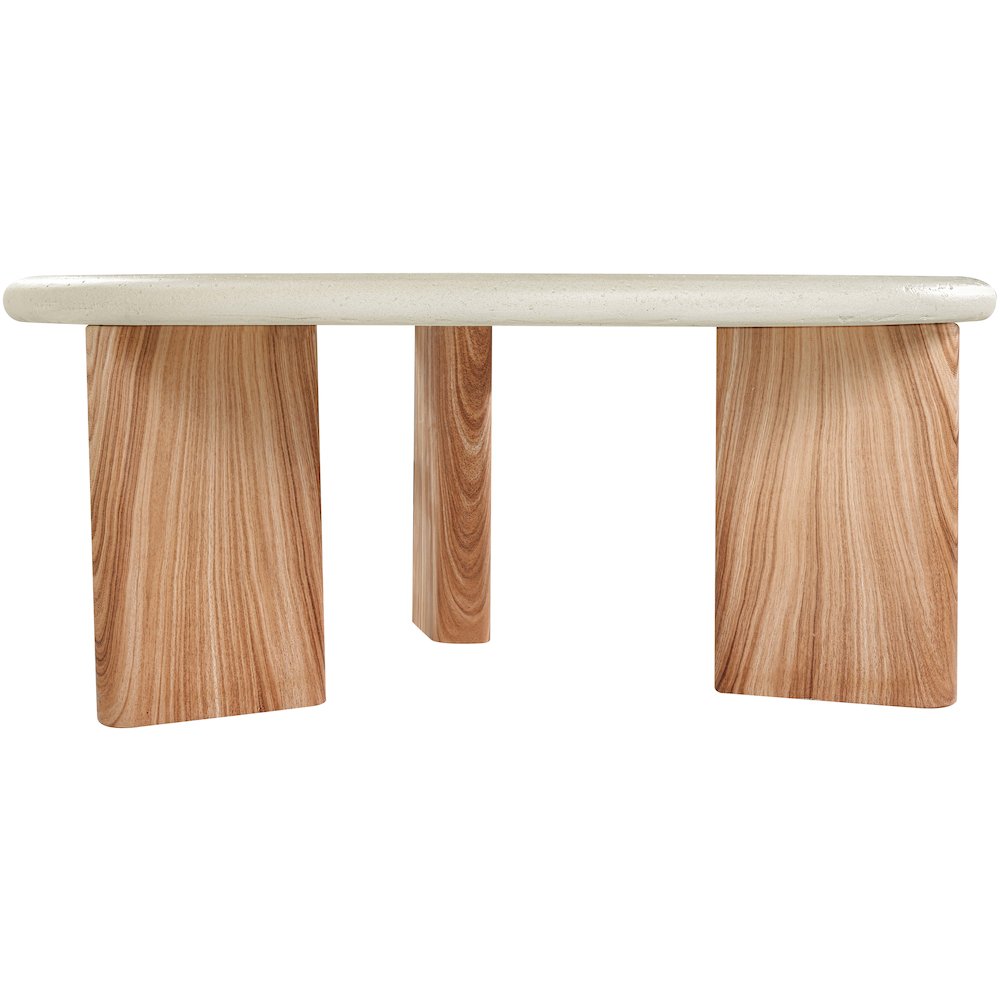 Avaya Cream / Natural Concrete And Fiberglass Indoor / Outdoor Coffee Table