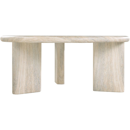 Avaya Travertine Concrete And Fiberglass Indoor / Outdoor Coffee Table