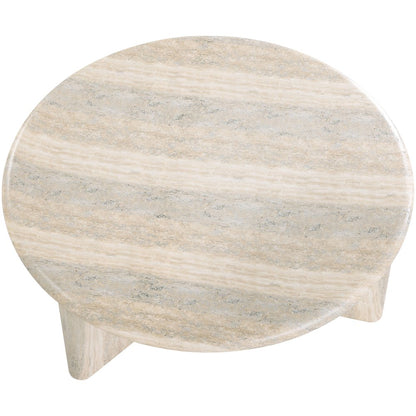Avaya Travertine Concrete And Fiberglass Indoor / Outdoor Coffee Table