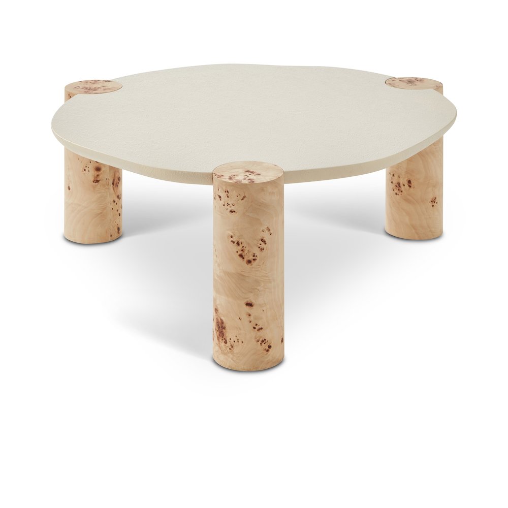 Thor Natural Burl Wood Coffee Table