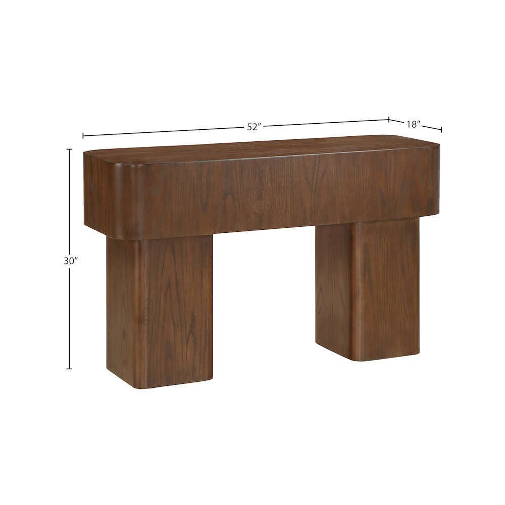 Oakmont Brown Console Table