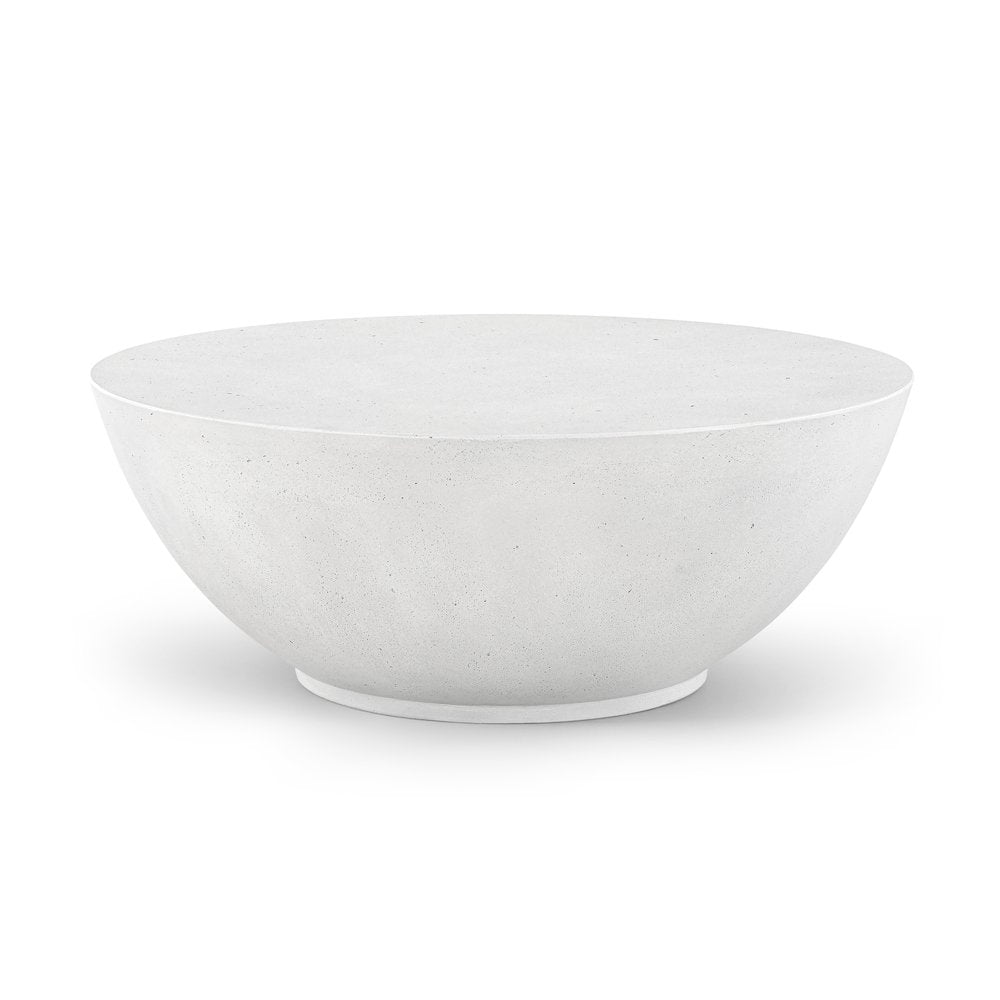 Reggio White Concrete Indoor/Outdoor Coffee Table