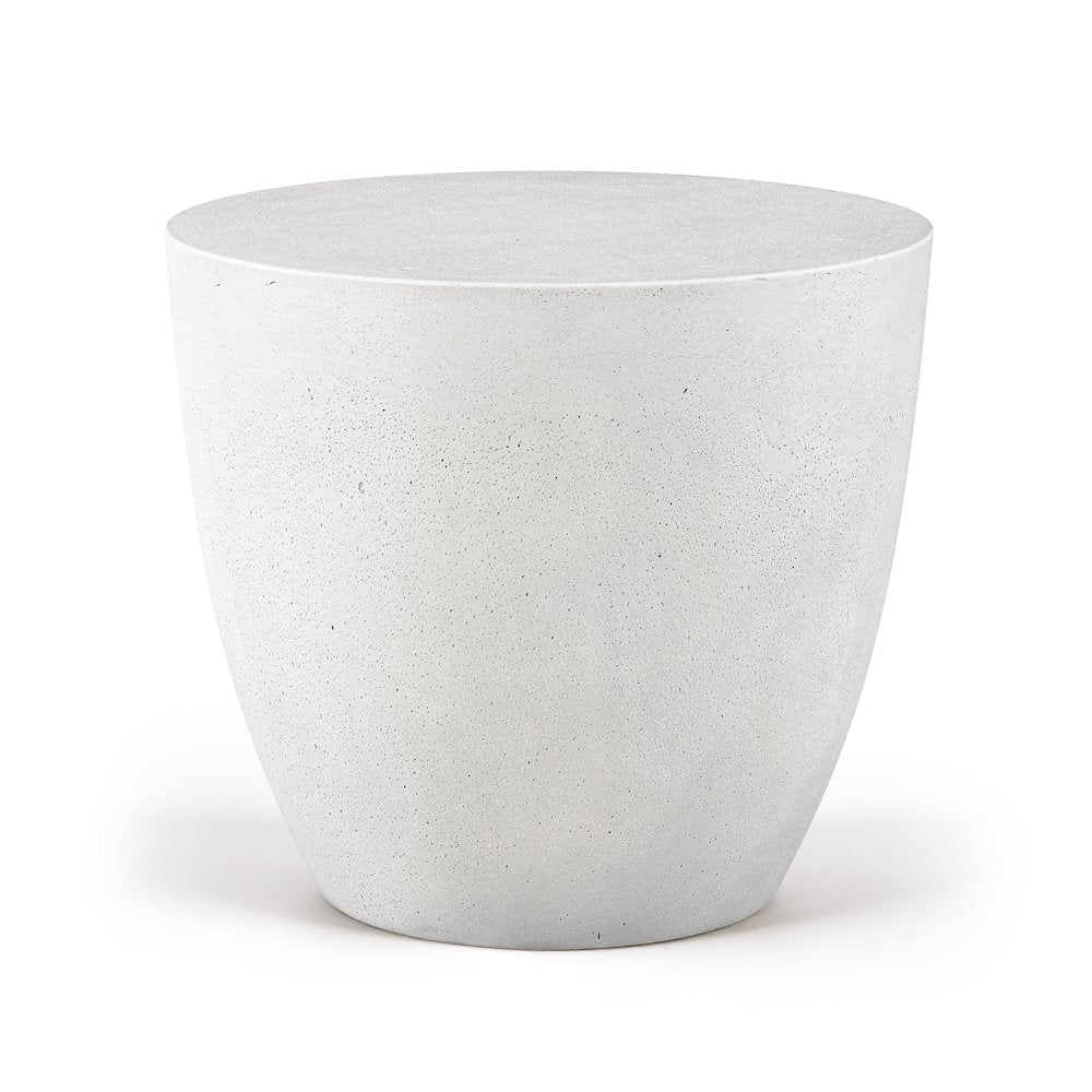 Reggio White Concrete Indoor/Outdoor End Table