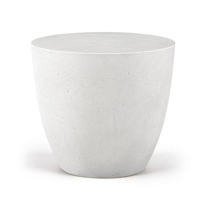 Reggio White Concrete Indoor/Outdoor End Table