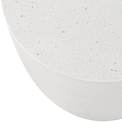 Reggio White Concrete Indoor/Outdoor End Table