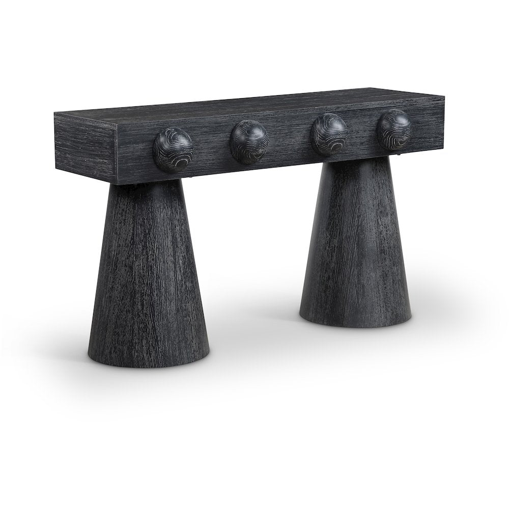Bracciano Black Oak Veneer Console Table