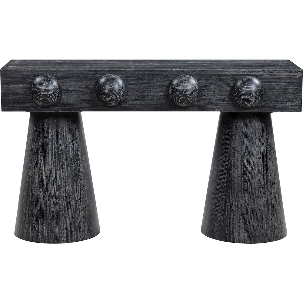 Bracciano Black Oak Veneer Console Table