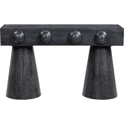 Bracciano Black Oak Veneer Console Table