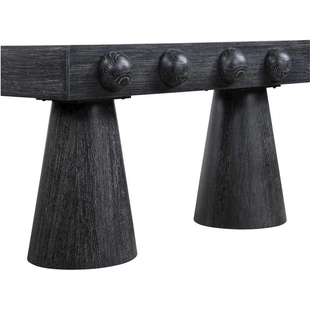 Bracciano Black Oak Veneer Console Table