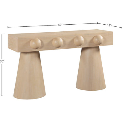 Bracciano Natural Oak Veneer Console Table
