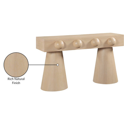 Bracciano Natural Oak Veneer Console Table