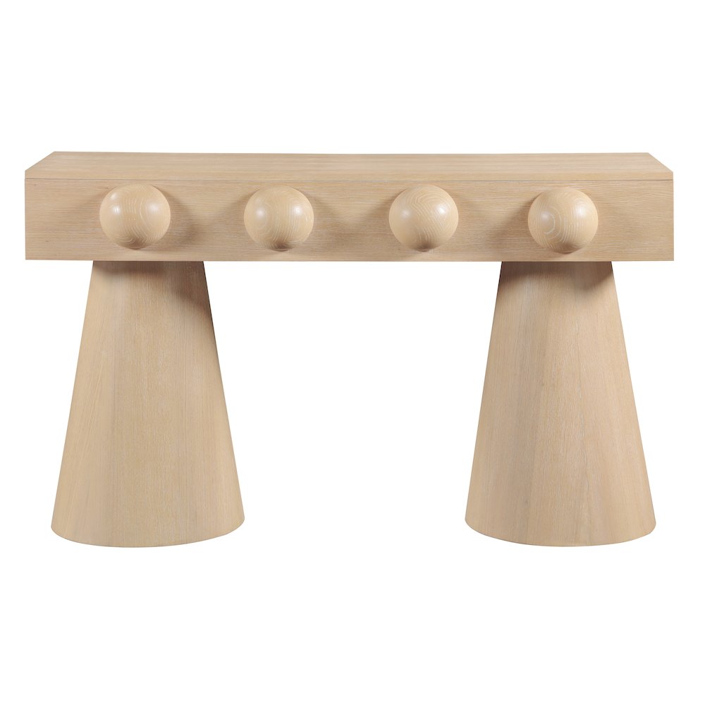Bracciano Natural Oak Veneer Console Table