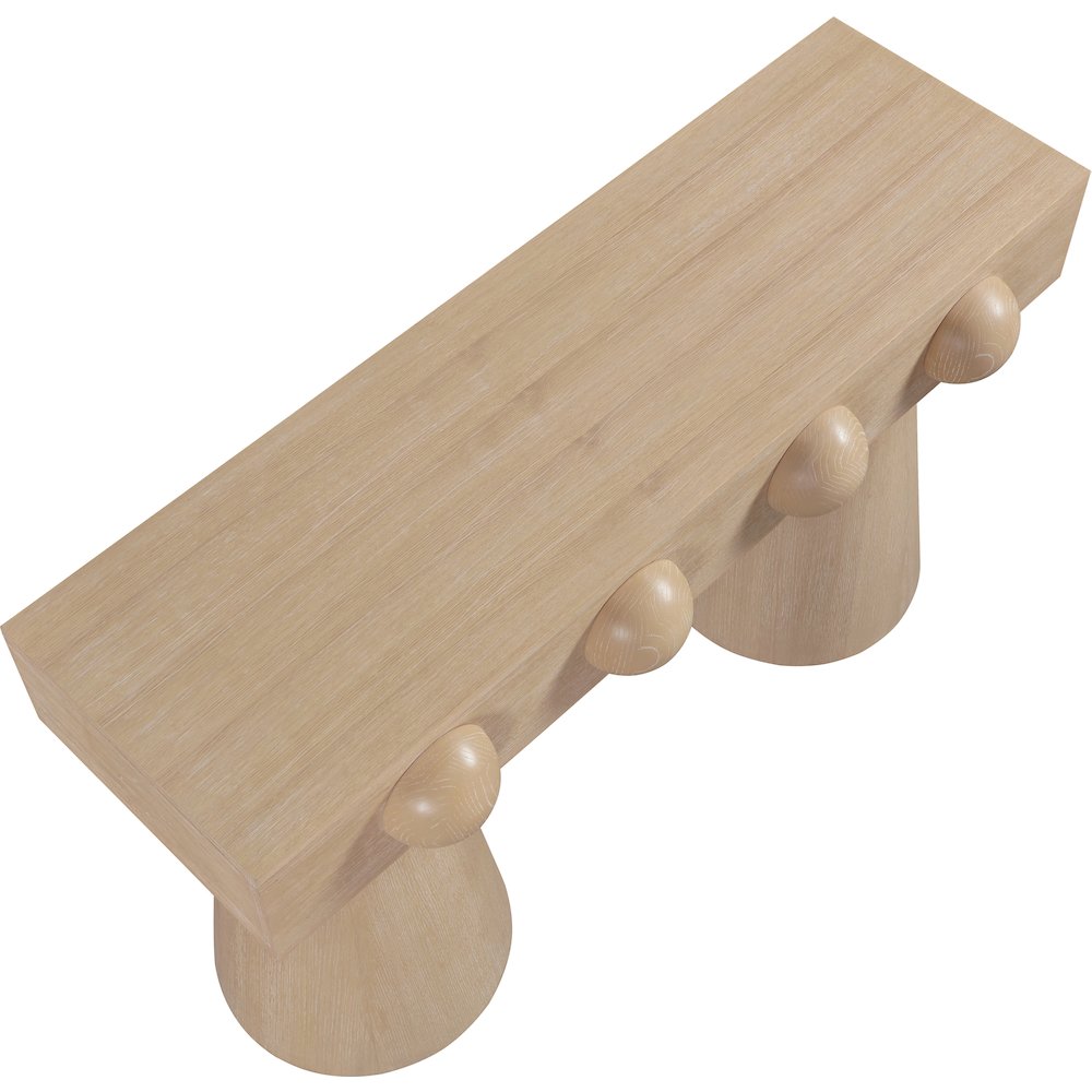 Bracciano Natural Oak Veneer Console Table