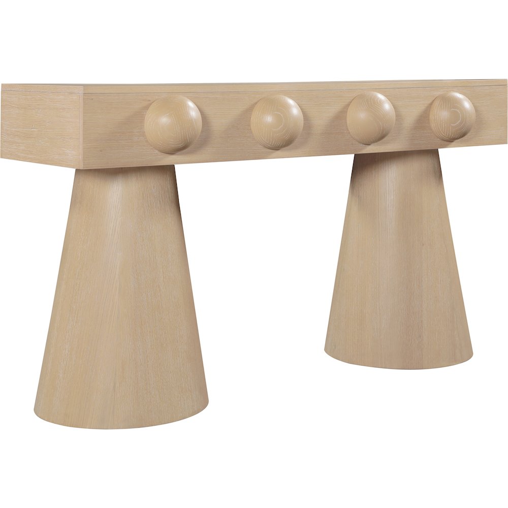 Bracciano Natural Oak Veneer Console Table
