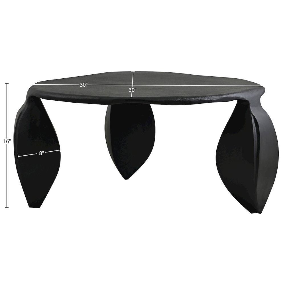 Pueblo Black Aluminum Coffee Table
