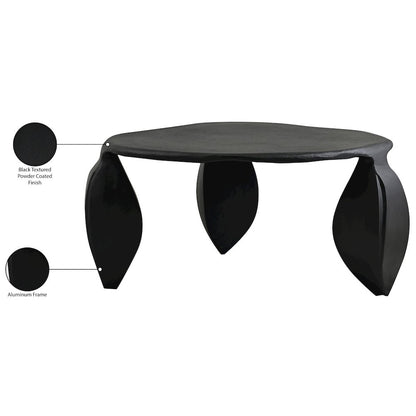 Pueblo Black Aluminum Coffee Table