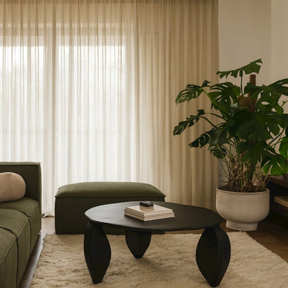 Pueblo Black Aluminum Coffee Table