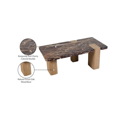 Ravenna Burgundy Coffee Table