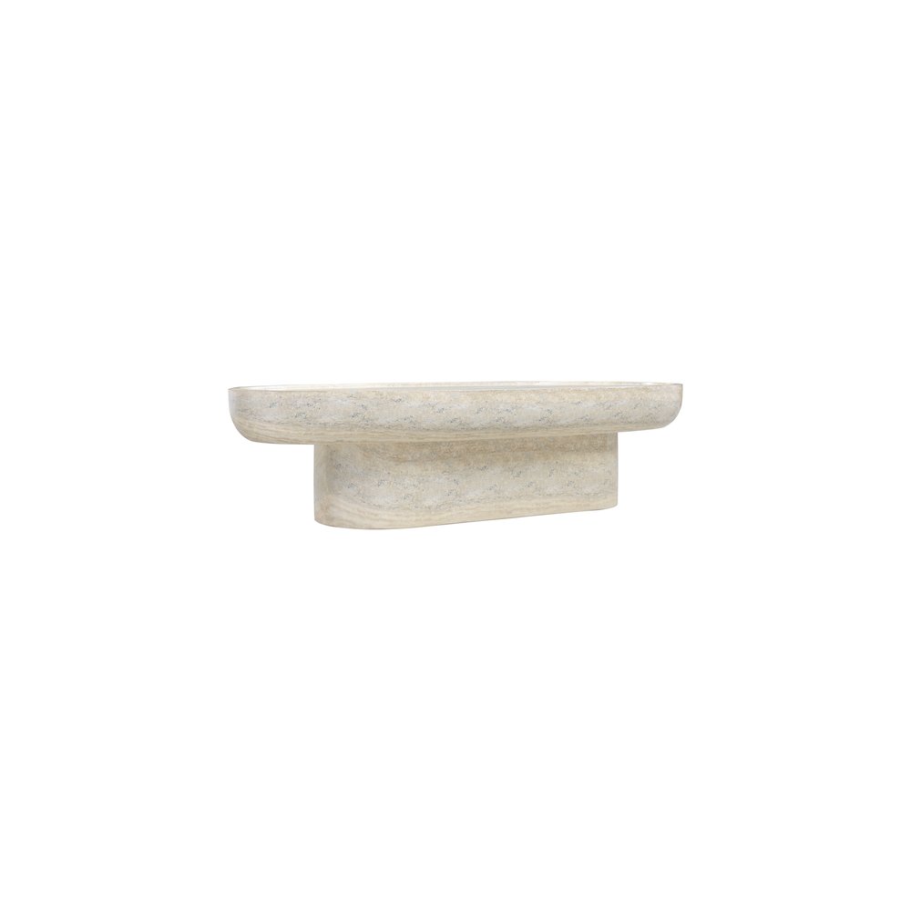 Tivoli Travertine Concrete Indoor/Outdoor Coffee Table