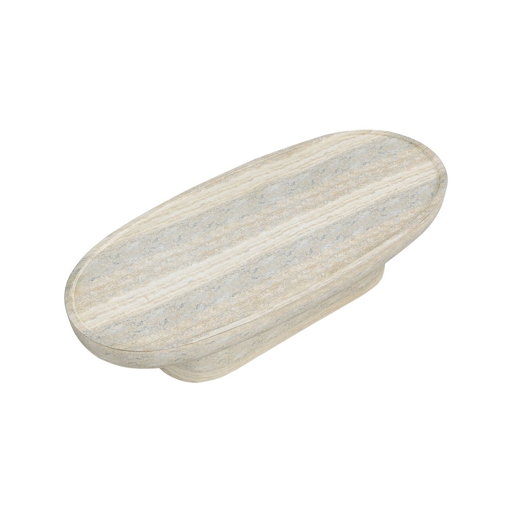 Tivoli Travertine Concrete Indoor/Outdoor Coffee Table
