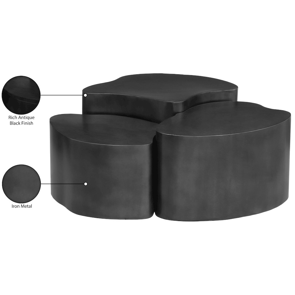 Banyan Black Iron Coffee Table