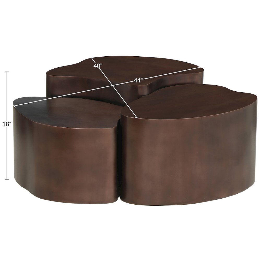 Banyan Brown Iron Coffee Table